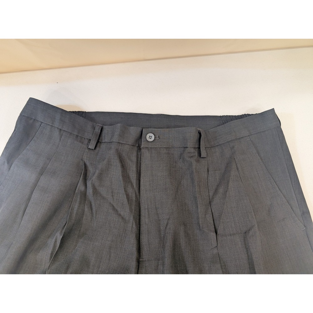Cintas Men's Design Collective Dress Pants 42x30 Black Elastic Waist Business - Picture 7 of 8